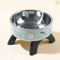 Elevated Stainless Steel Pet Bowl With Cute Print For Dogs And Cats 5