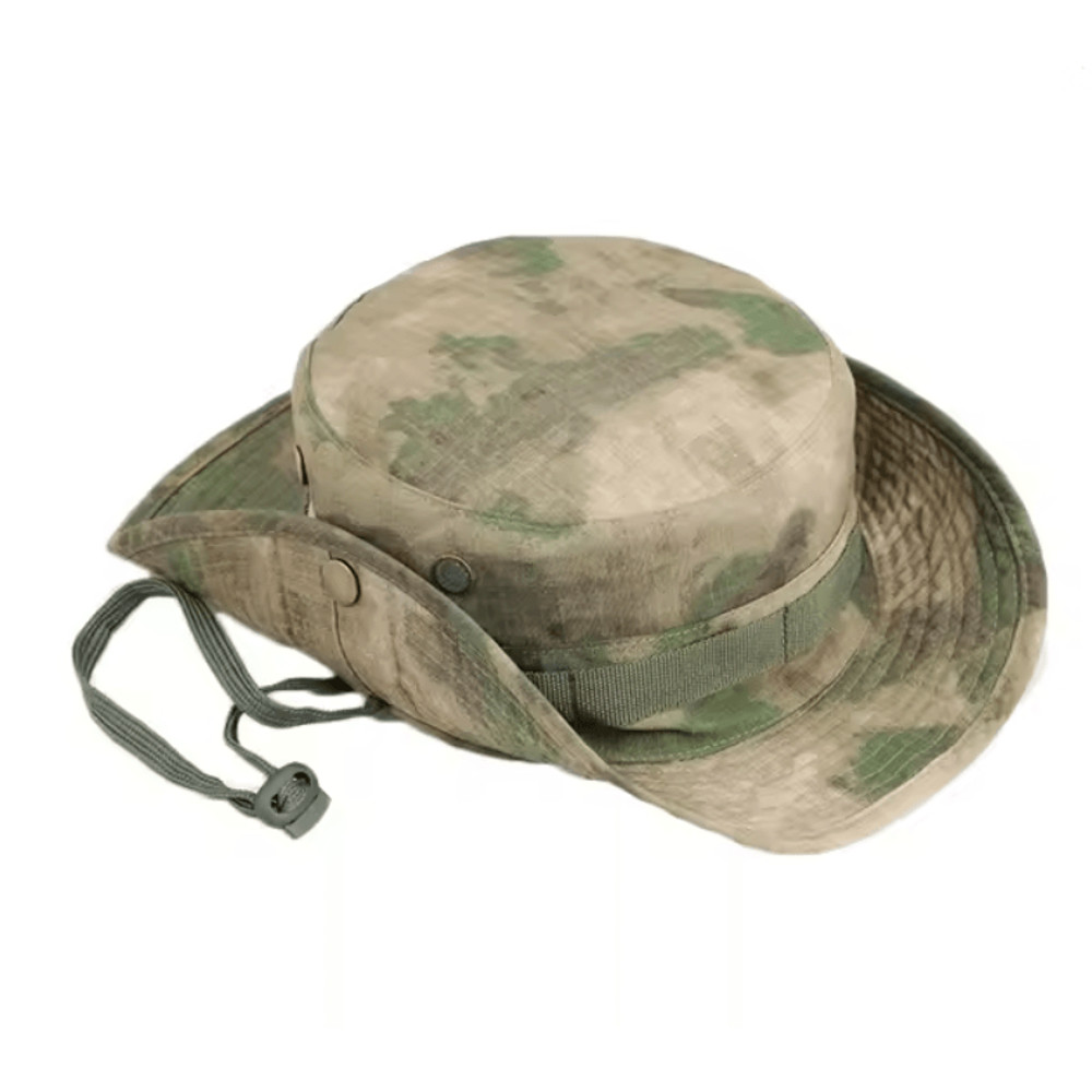 Camouflage Tactical Boonie Hat For Men With Sun Protection For Hiking And Fishing 12