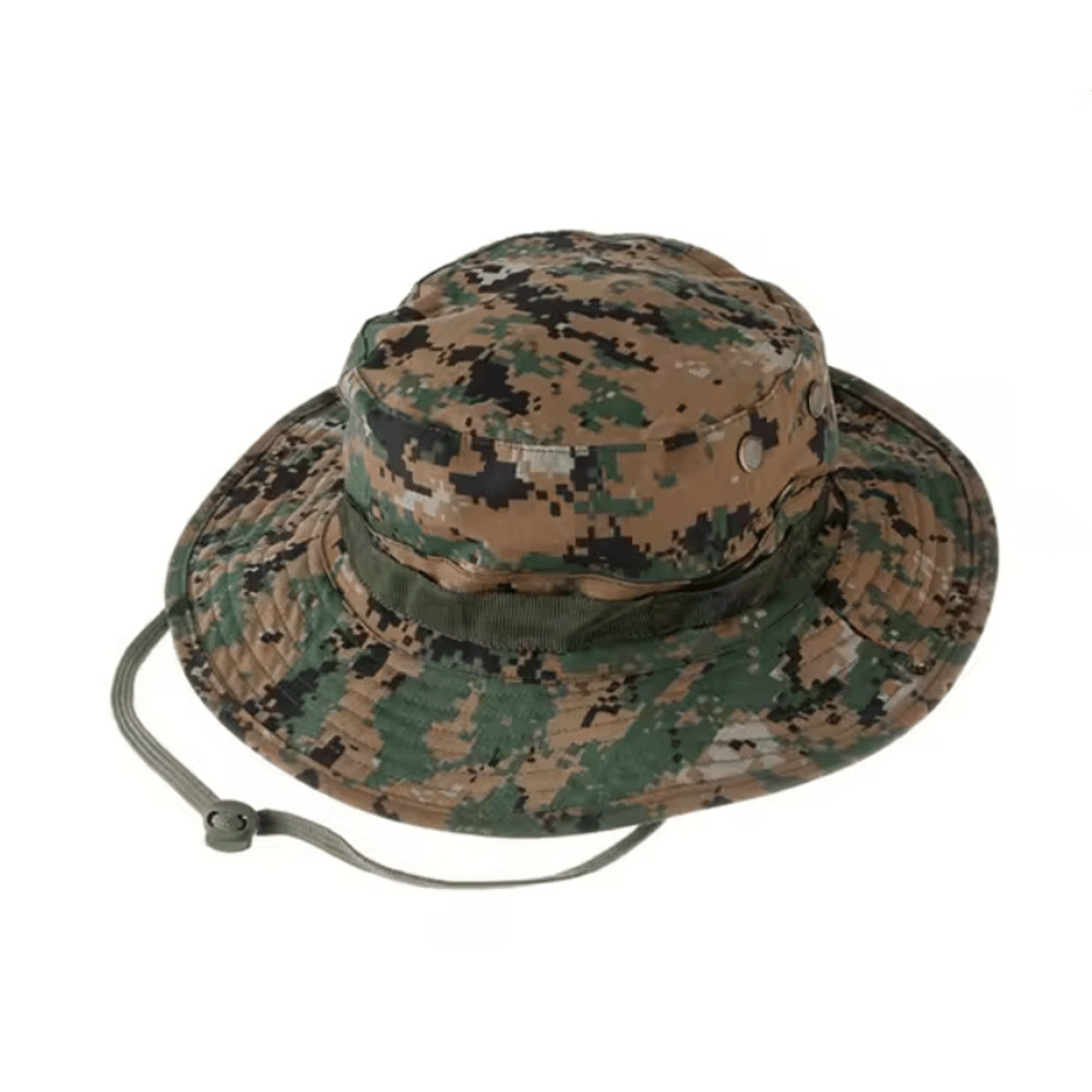 Camouflage Tactical Boonie Hat For Men With Sun Protection For Hiking And Fishing 10