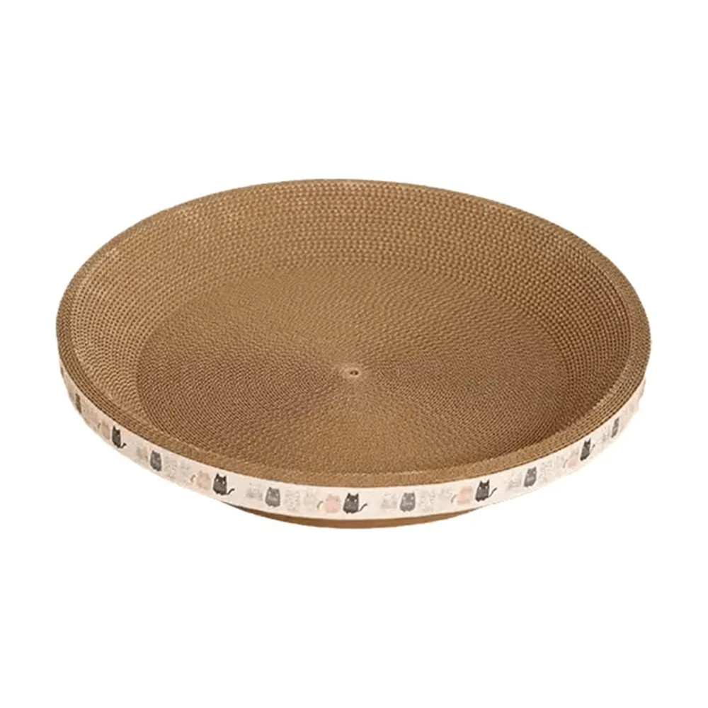 Round Cat Scratcher Bed With Cardboard Scratch Pad For Indoor Cats 5