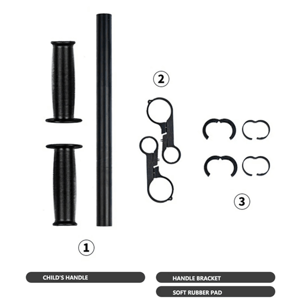 FrontMounted Adjustable Child Bike Seat With Safety Handlebar And Foot Pedals 6