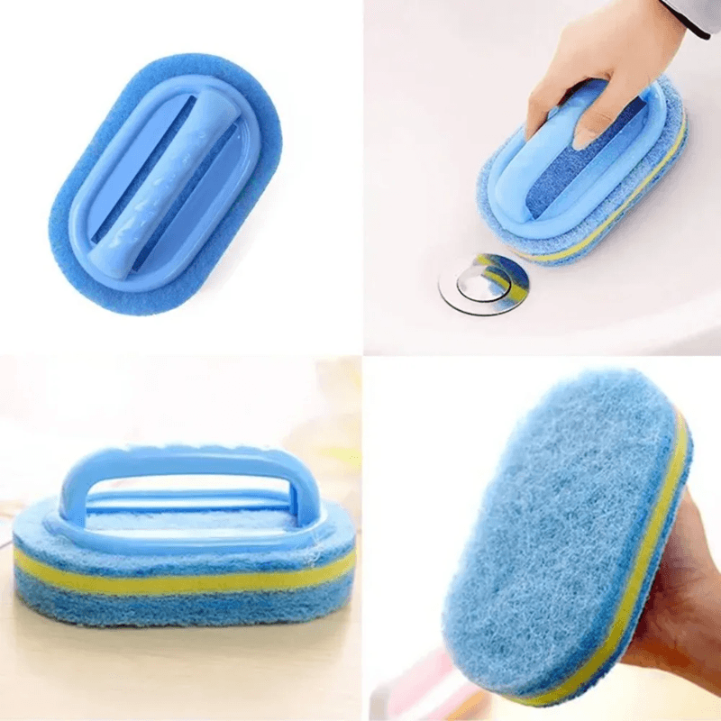 Durable Household Cleaning Brush With Handle MultiSurface Scrubber For Kitchen And Bathroom 0