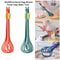 2in1 Multifunctional Egg Beater Pasta Tongs Manual Kitchen Whisk And Food Clip 0