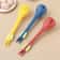 2in1 Multifunctional Egg Beater Pasta Tongs Manual Kitchen Whisk And Food Clip 1