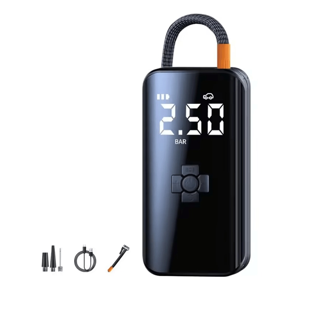 Portable Wireless Tire Inflator 150 PSI Cordless Air Compressor With Digital Display And Auto Shut 6