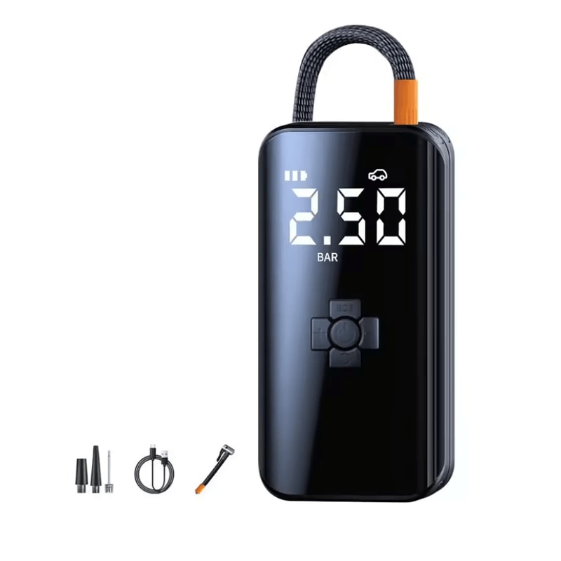 Portable Wireless Tire Inflator 150 PSI Cordless Air Compressor With Digital Display And Auto Shut 6