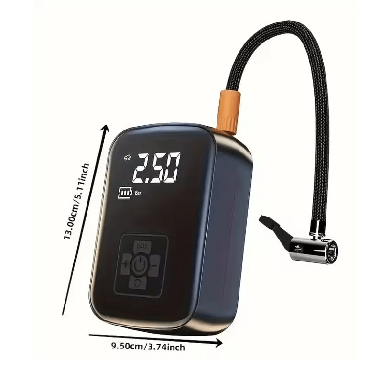 Portable Wireless Tire Inflator 150 PSI Cordless Air Compressor With Digital Display And Auto Shut 5