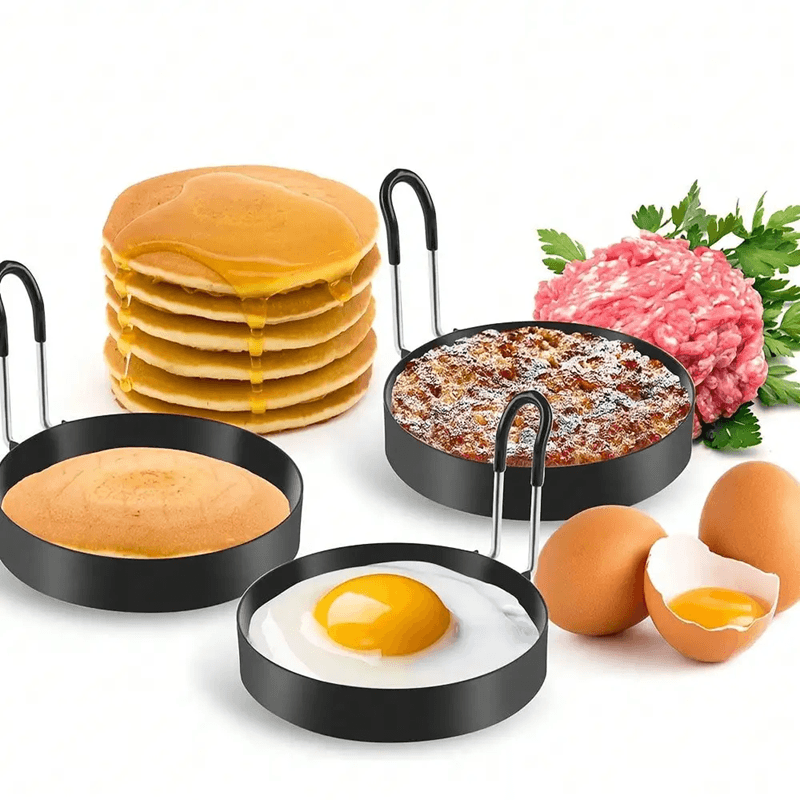 Stainless Steel Nonstick Egg Rings Perfect Round Eggs Every Time 0