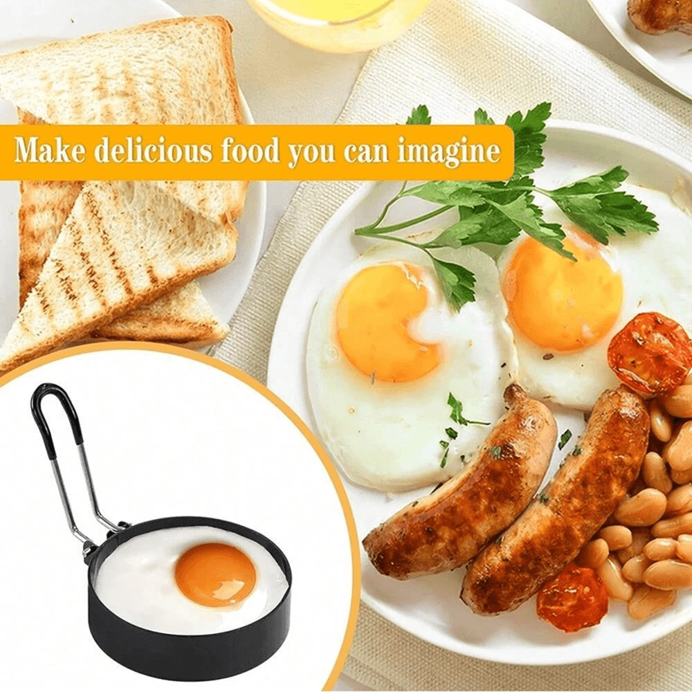 Stainless Steel Nonstick Egg Rings Perfect Round Eggs Every Time 1