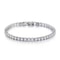 Elegant Sterling Silver Tennis Bracelet With Zirconia Accents 6