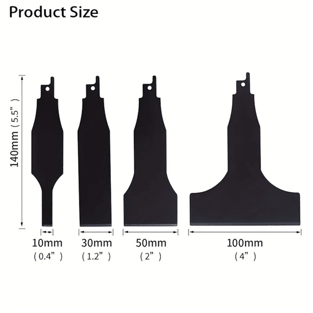 4in1 HeavyDuty Reciprocating Saw Scraper Kit For Tile Paint And Adhesive Removal 2