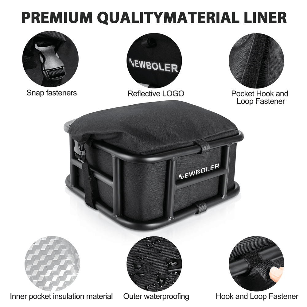 Rear Bike Basket With Large Capacity For Ebike And Outdoor Travel 2
