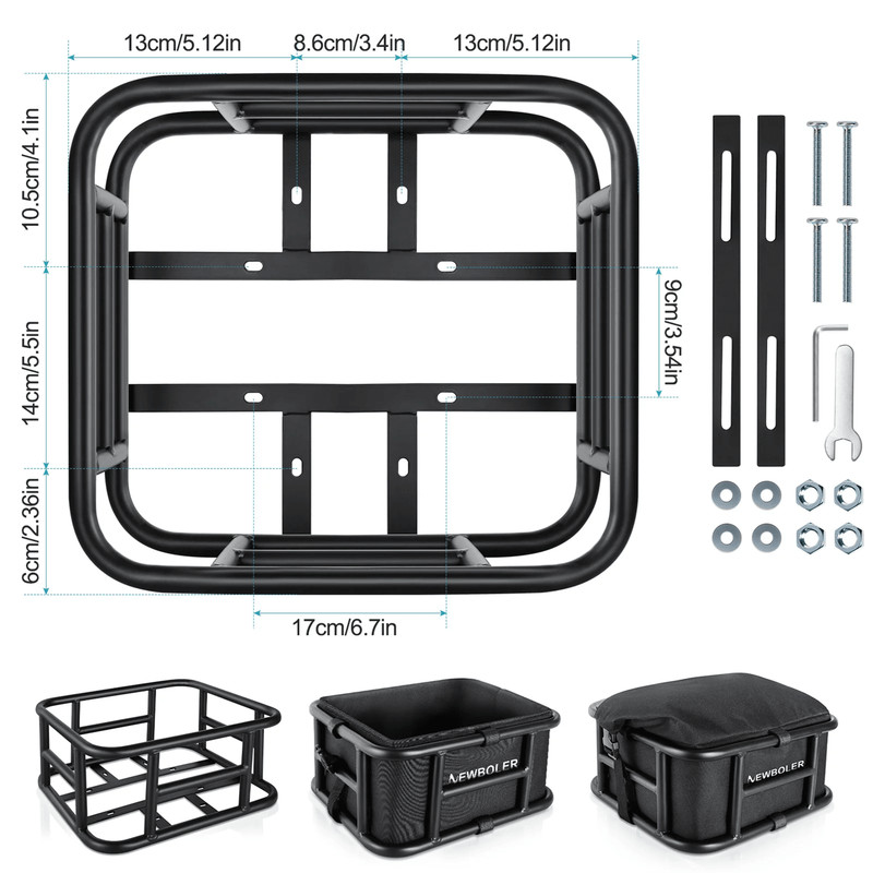 Rear Bike Basket With Large Capacity For Ebike And Outdoor Travel 3