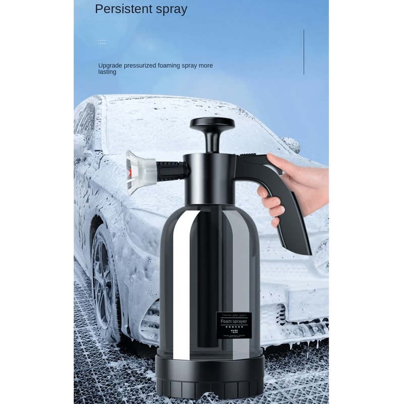 2L Hand Pump Foam Sprayer With Adjustable Nozzles For Car Wash And Window Cleaning 2