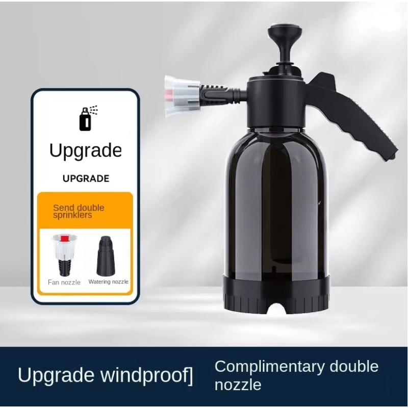 2L Hand Pump Foam Sprayer With Adjustable Nozzles For Car Wash And Window Cleaning 1