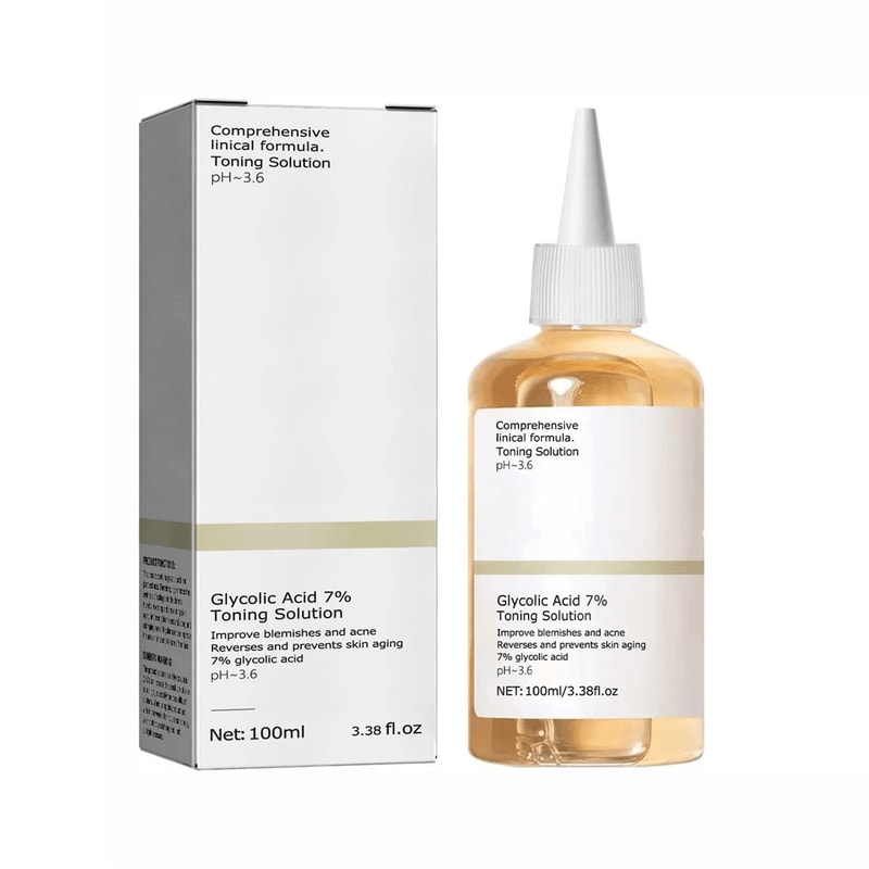 Glycolic Acid 7 Percent Toning Solution For Acne Removal And Skin Hydration 0