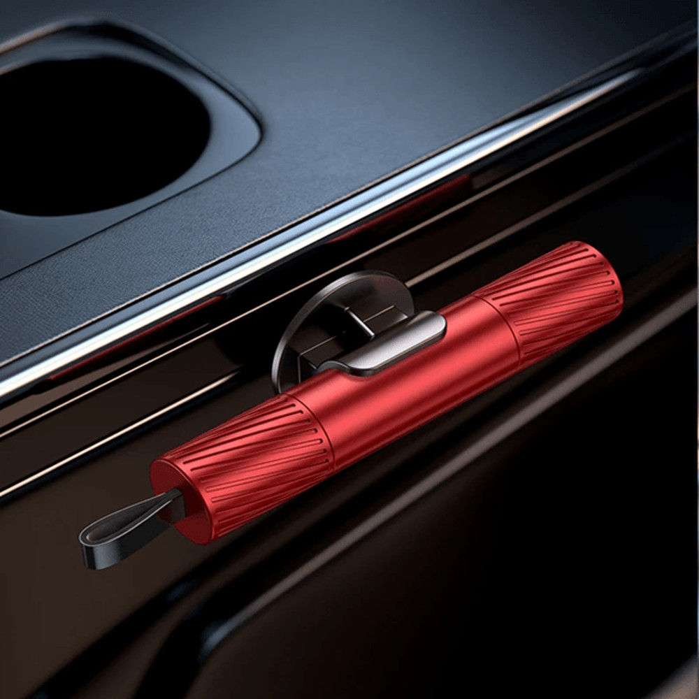 2 In 1 Car Safety Hammer With Glass Breaker And Seat Belt Cutter 4