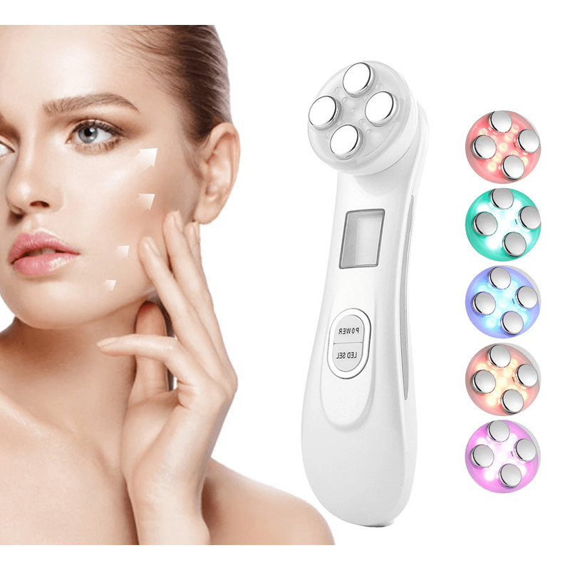 5 In 1 RF EMS Face Massager With LED Therapy For Skin Lifting And Anti Aging 7