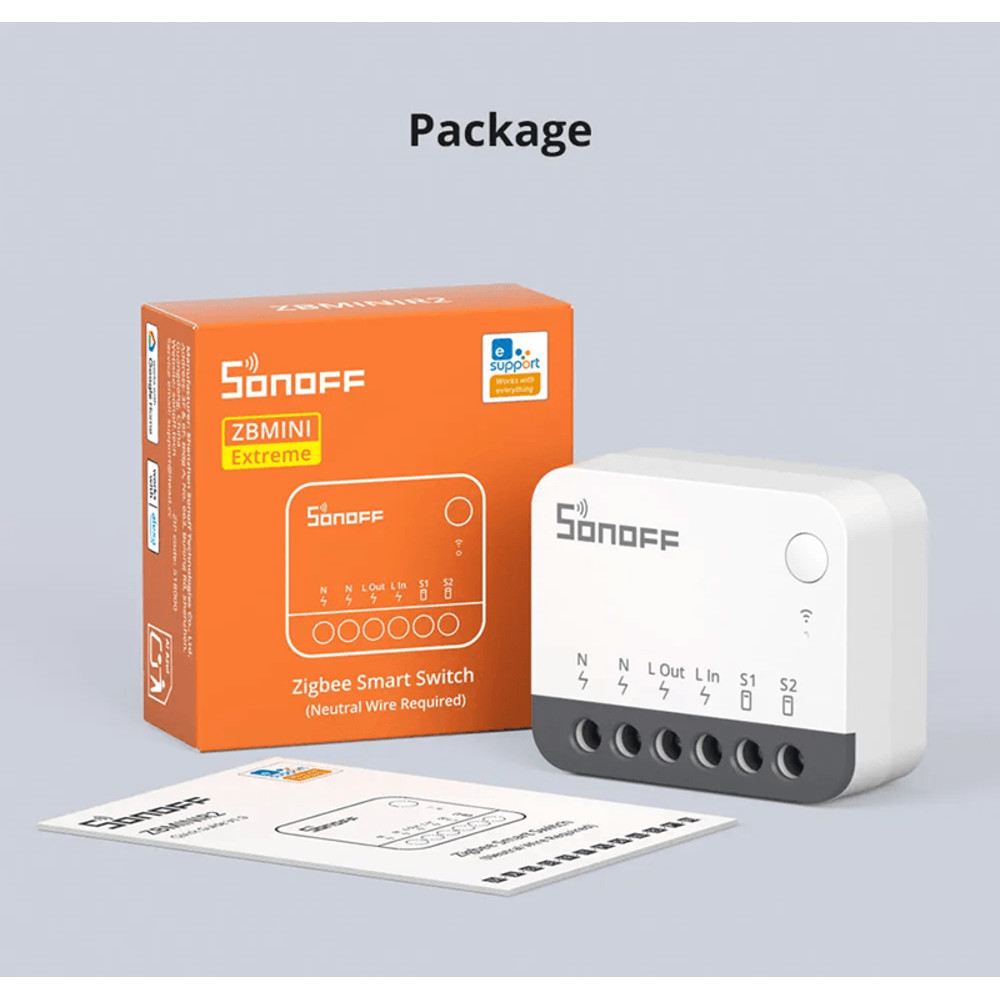 SONOFF ZBMINIR2 Zigbee Smart Switch With Detach Relay And Remote Control Via EWeLink 3