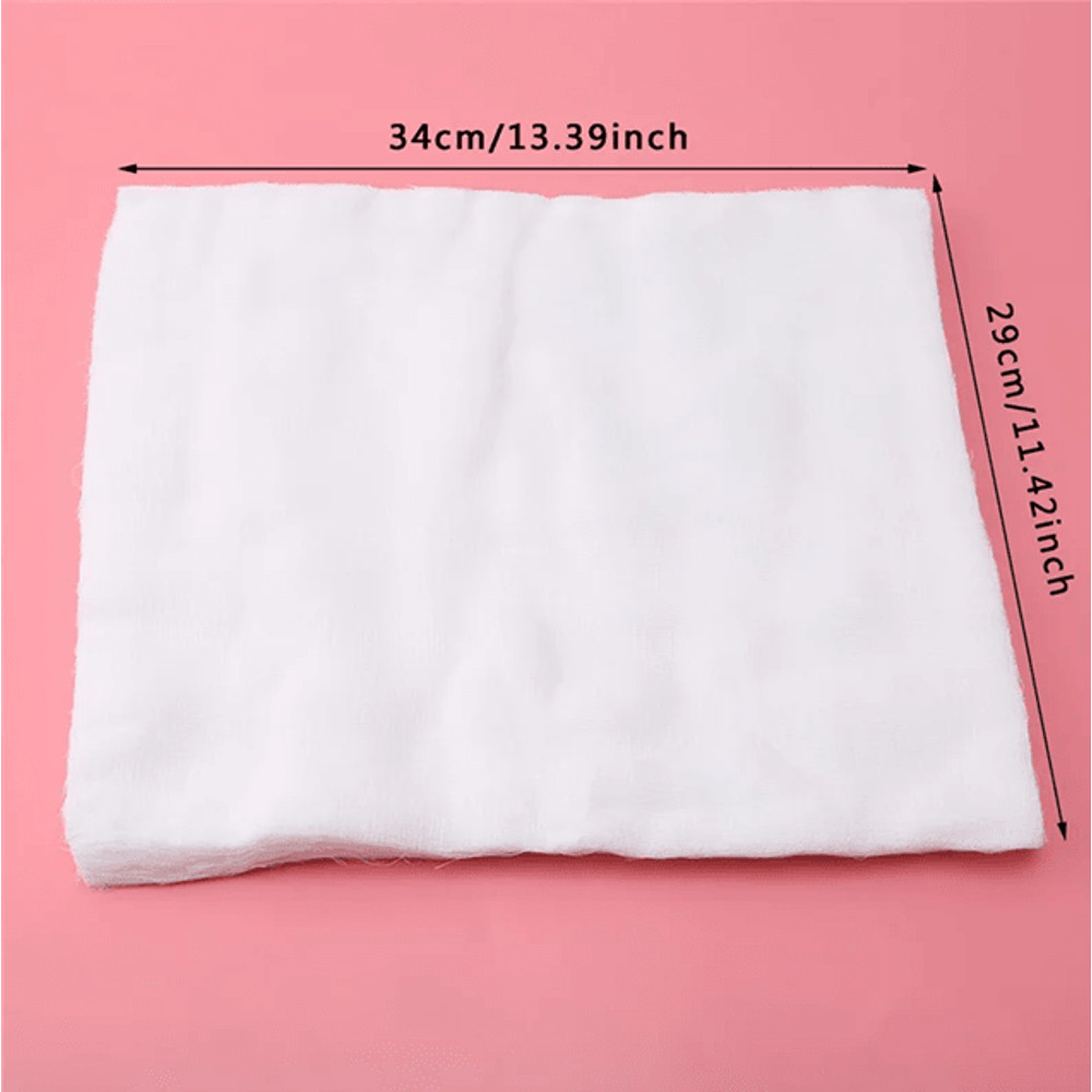 100 Pack Disposable Soft Gauze Facial Masks For Spa And Skin Care 2