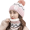 Plush Fleece Winter Hat And Scarf Set For Women Windproof Thermal Beanie With Neck Warmer 4