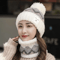 Plush Fleece Winter Hat And Scarf Set For Women Windproof Thermal Beanie With Neck Warmer 3