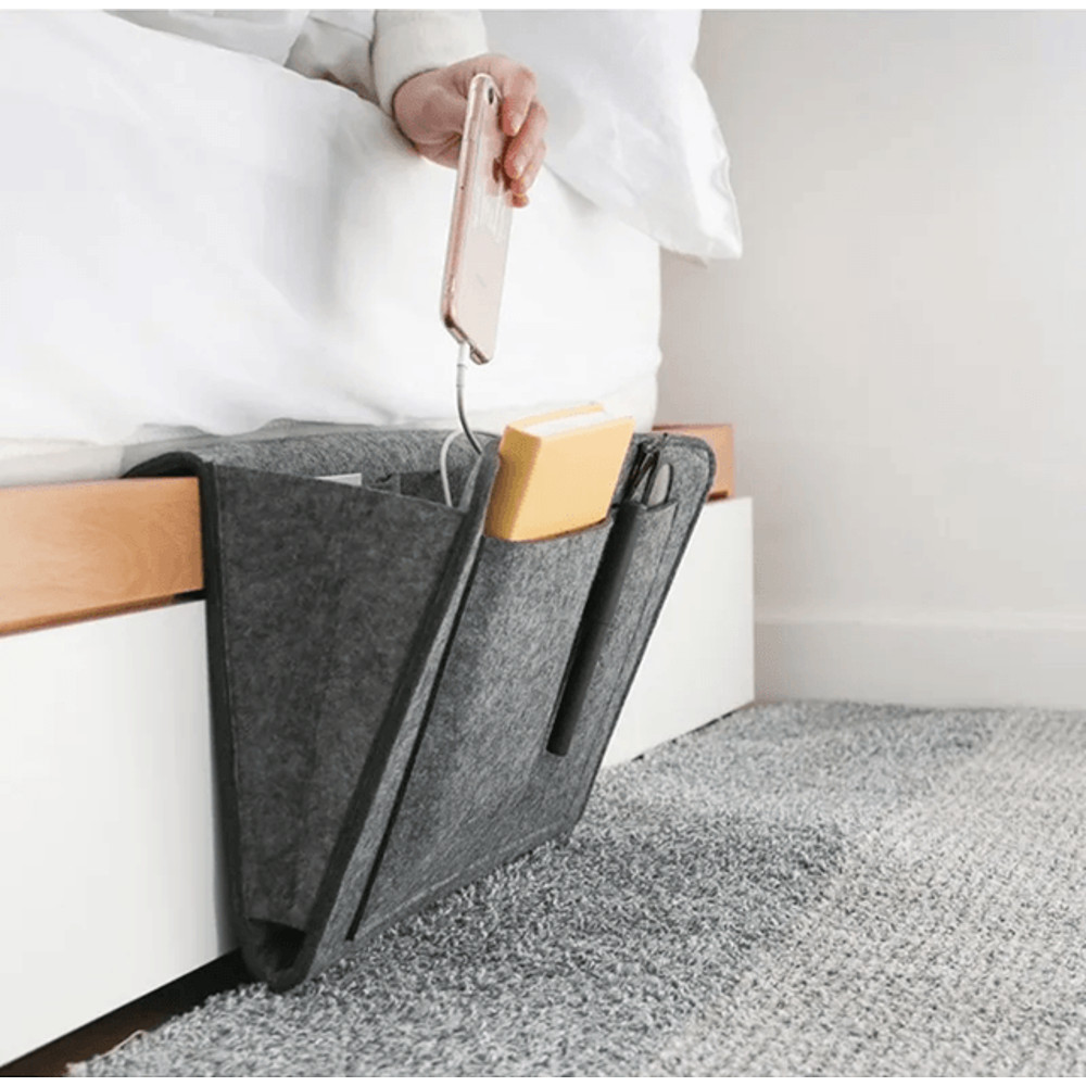 Felt Bedside Storage Organizer For Dorms Sofas  Small Spaces 0