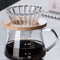600ml Pour Over Coffee Maker Set Glass Carafe And Reusable Filter For Home And Office Brewing 0