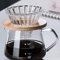 600ml Pour Over Coffee Maker Set Glass Carafe And Reusable Filter For Home And Office Brewing 0