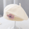 Knitted Baby Beret Hat With Flower Accent Warm Toddler Girl Winter Beanie Cap 5