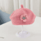 Knitted Baby Beret Hat With Flower Accent Warm Toddler Girl Winter Beanie Cap 7