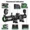 15X24 Compact Tactical Rifle Scope  Red And Green Illuminated Reticle For Hunting And AR Platforms 3