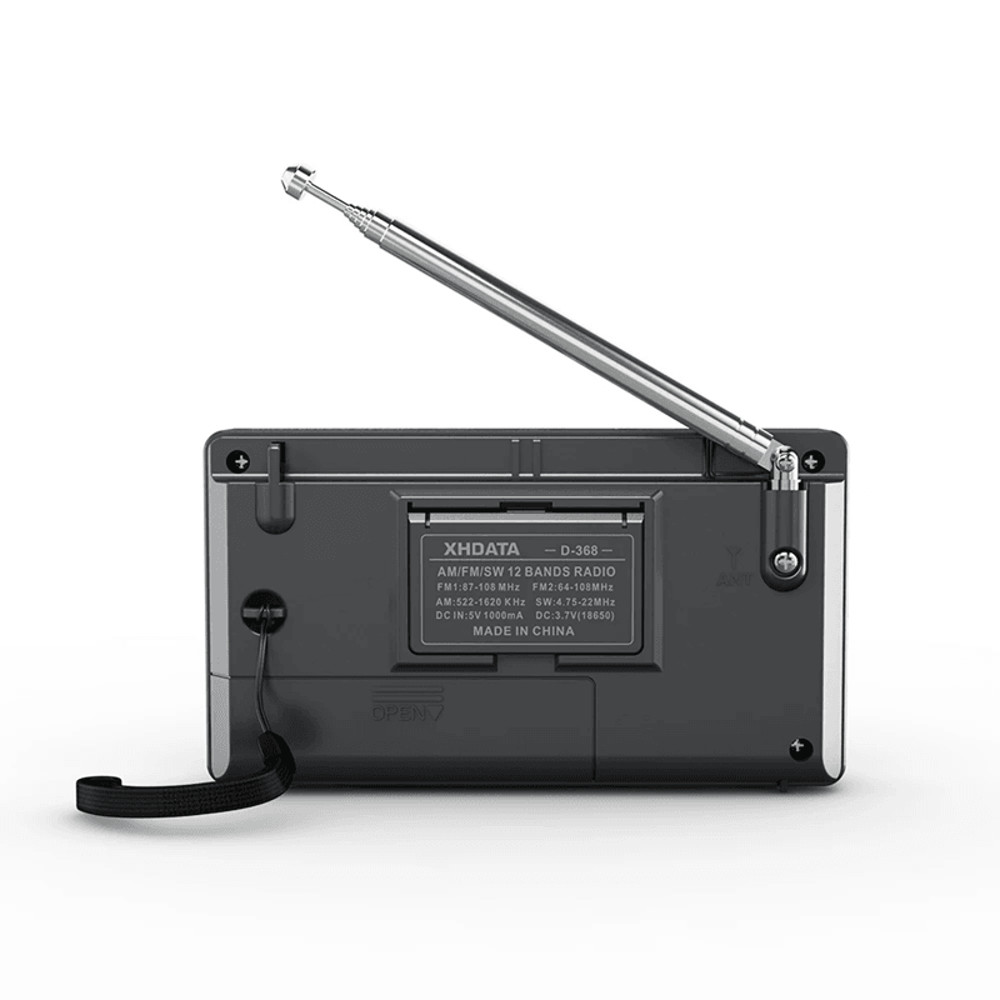 XHDATA D368 Bluetooth Radio FM AM SW MP3 Speaker With Rechargeable Battery 6