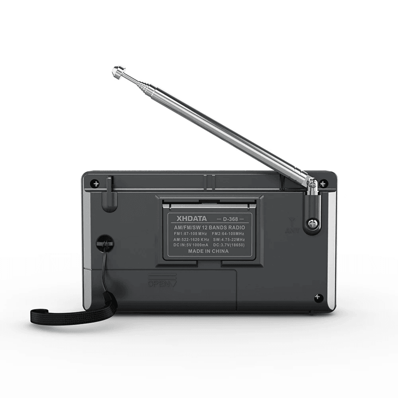 XHDATA D368 Bluetooth Radio FM AM SW MP3 Speaker With Rechargeable Battery 6