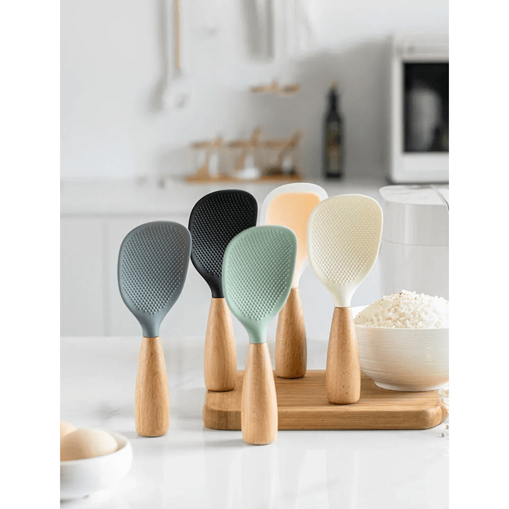 High Heat Resistant Silicone Cooking Spoon For Non Stick Cookware 0