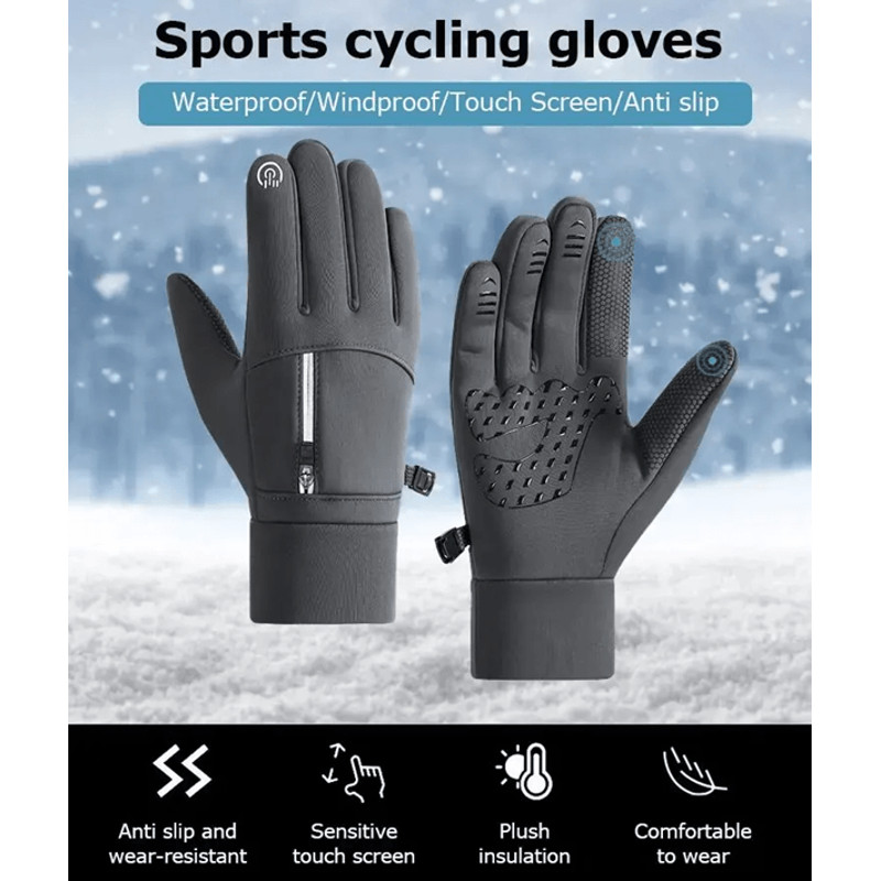 Waterproof Thermal Winter Gloves For Running Cycling And Outdoor Work 0