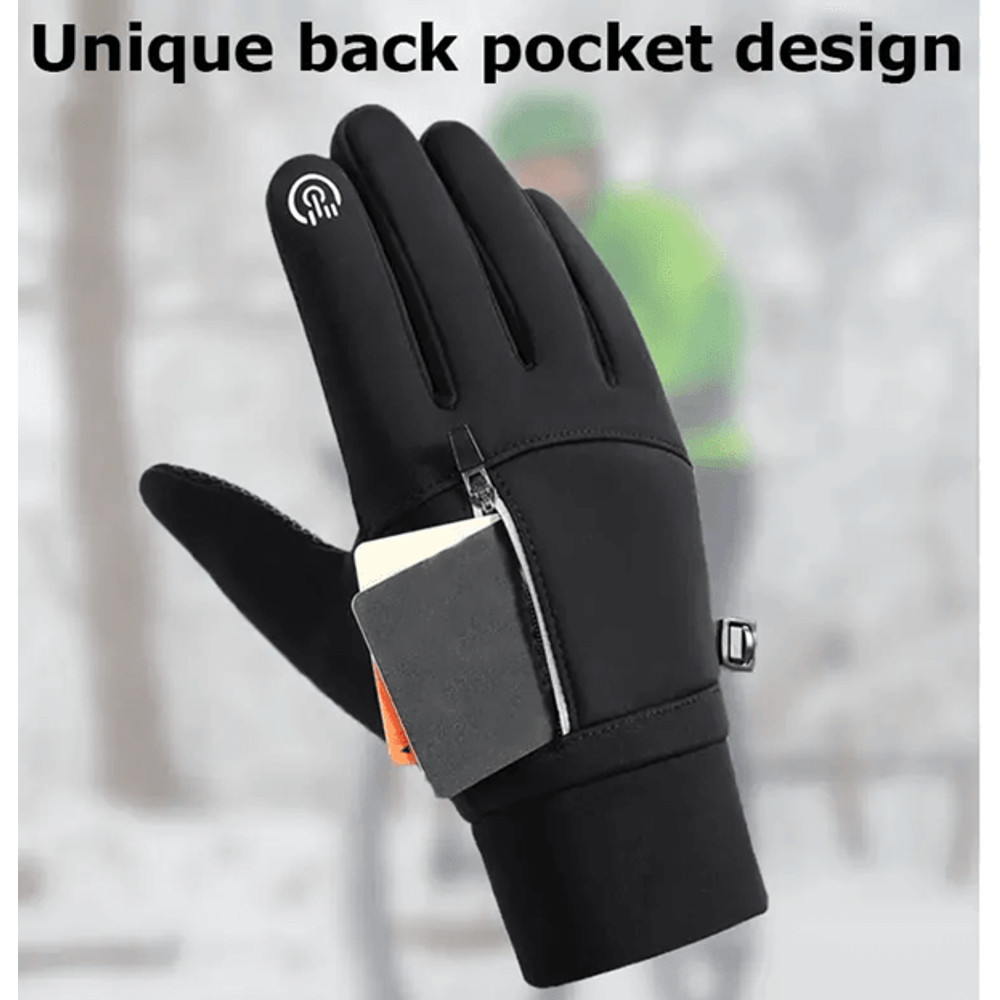 Waterproof Thermal Winter Gloves For Running Cycling And Outdoor Work 2