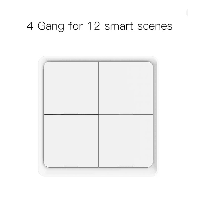 MOES Tuya ZigBee Scene Switch Controller With 4 Gang Wireless Smart Button For Home Automation 11