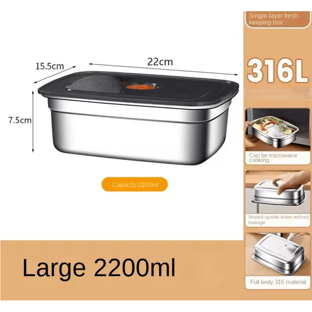 Stainless Steel Leak Proof Bento Lunch Box For Meal Prep And Food Storage 3