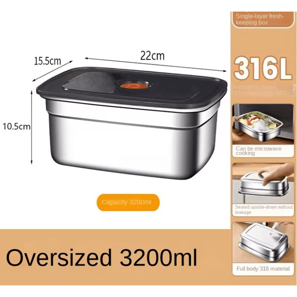 Stainless Steel Leak Proof Bento Lunch Box For Meal Prep And Food Storage 4