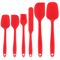 6 Piece Silicone Spatula Set Heat Resistant Non Stick Utensils For Cooking And Baking 8