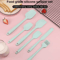 6 Piece Silicone Spatula Set Heat Resistant Non Stick Utensils For Cooking And Baking 0