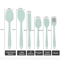 6 Piece Silicone Spatula Set Heat Resistant Non Stick Utensils For Cooking And Baking 1