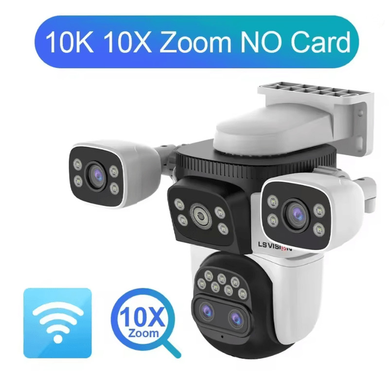 LS VISION 20MP 4Lens Outdoor WiFi PTZ Security Camera With 10X Zoom Smart AutoTracking 6
