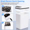Touchless Slim Sensor Trash Can Set For Bathroom Bedroom Or Office 2