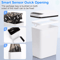 Touchless Slim Sensor Trash Can Set For Bathroom Bedroom Or Office 2