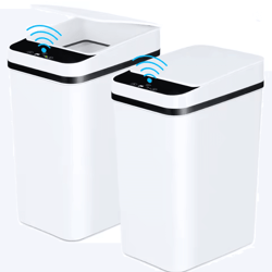touchless slim sensor trash can set for bathroom bedroom or office