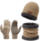 Mens Winter Windproof Hat Scarf And Gloves Set With Thermal Lining 3