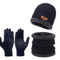 Mens Winter Windproof Hat Scarf And Gloves Set With Thermal Lining 2