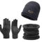 Mens Winter Windproof Hat Scarf And Gloves Set With Thermal Lining 1